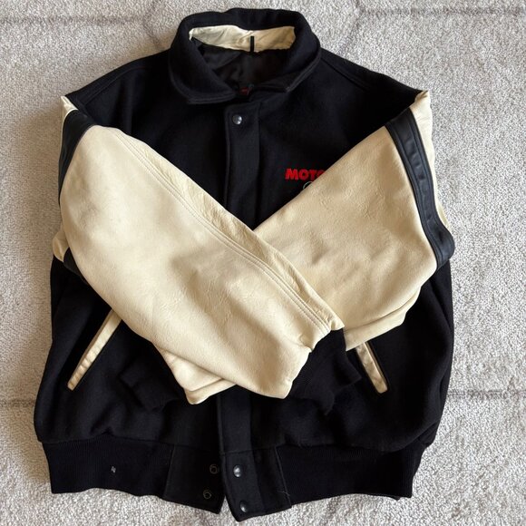 Rare Vintage 90s 'Motown Cafe' Las Vegas Leather Varsity Jacket Iconic Unisex - Picture 10 of 13